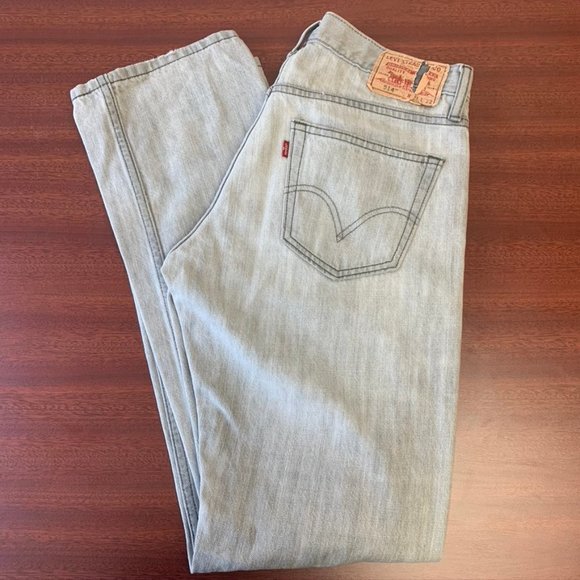 Men's Light Gray 514 Slim Straight